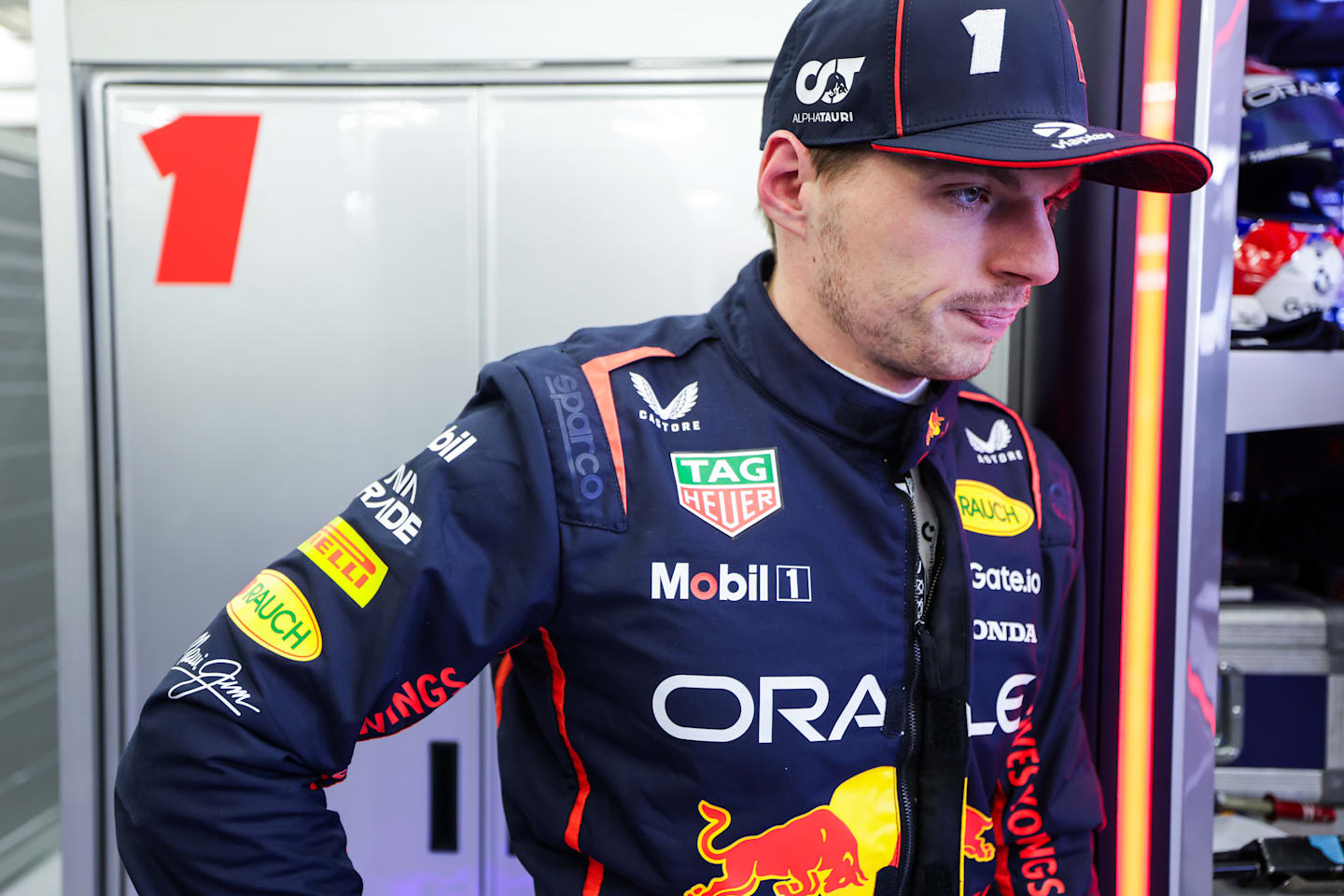 BAHRAIN, BAHRAIN - FEBRUARY 28: Max Verstappen of the Netherlands and Oracle Red Bull Racing looks