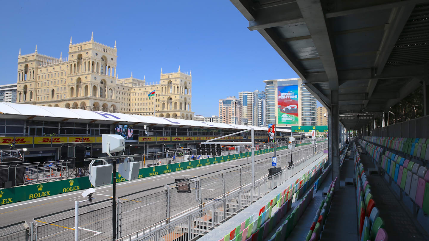 BAKU, AZERBAIJAN - JUNE 09: The streets are closed to vehicles and pedestrians and turned into