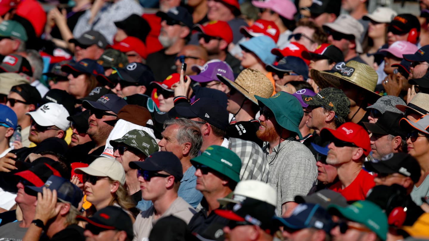 MELBOURNE, AUSTRALIA - APRIL 02: Fans watch the action during the F1 Grand Prix of Australia at