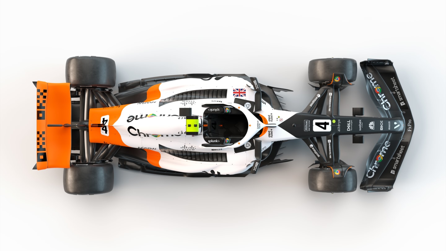 The special livery celebrates McLaren’s achievement of winning motorsport’s three most famous races