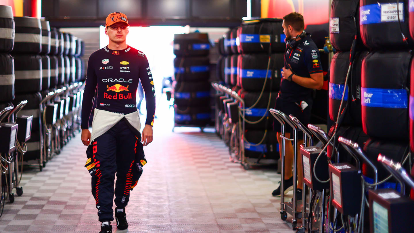 BUDAPEST, HUNGARY - JULY 22: Max Verstappen of the Netherlands and Oracle Red Bull Racing walks