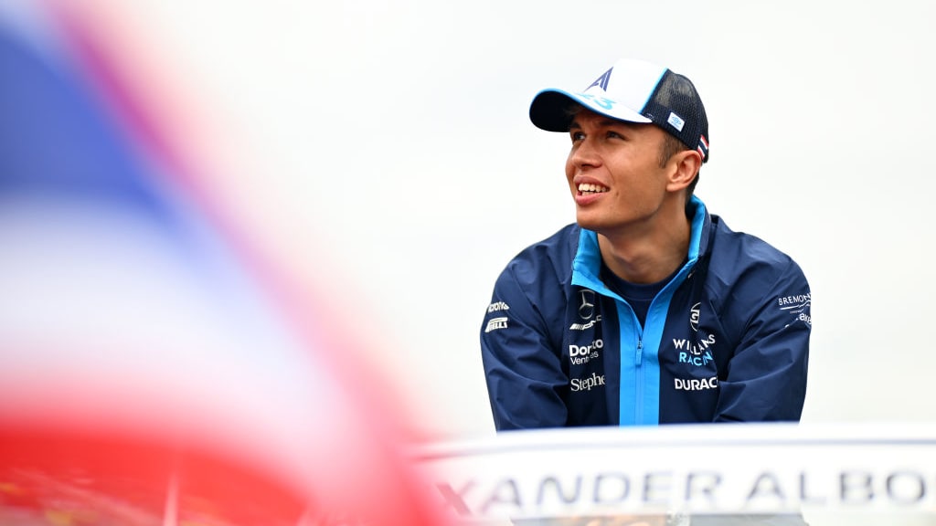MONTREAL, QUEBEC - JUNE 18: Alexander Albon of Thailand and Williams looks on on the grid prior to