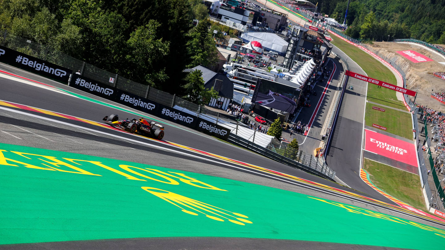 Oracle Red Bull Racing Dutch rider Max Verstappen pictured during the F1 Grand Prix of Belgium auto