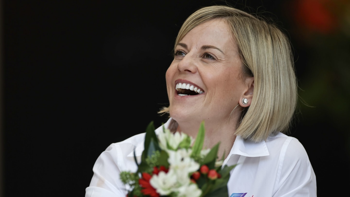 BAHRAIN, BAHRAIN - MARCH 02: Susie Wolff of Great Britain and wife of Toto Wolff during previews