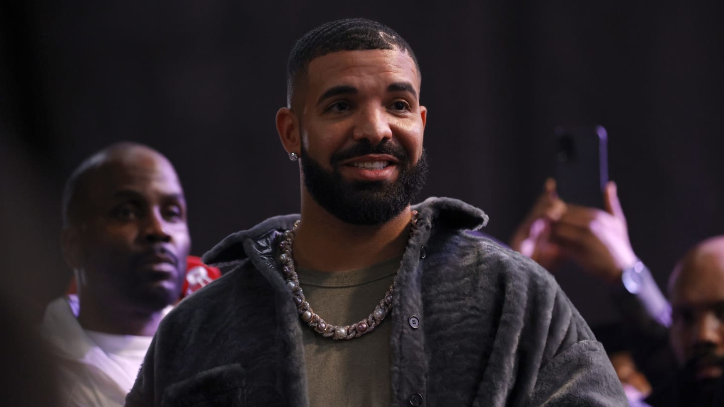 LONG BEACH, CALIFORNIA - OCTOBER 30: Drake attends Drake's Till Death Do Us Part rap battle on