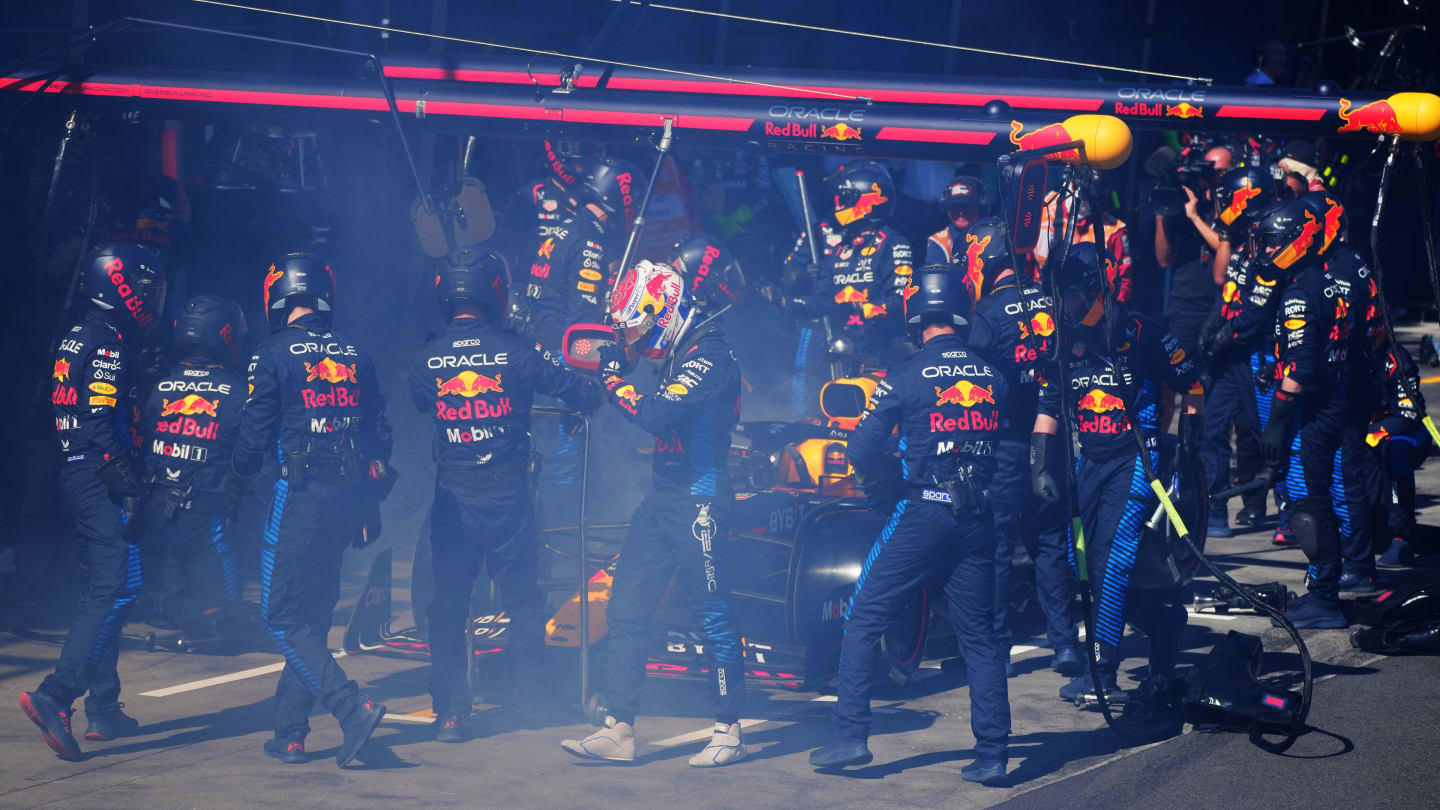 MELBOURNE, AUSTRALIA - MARCH 24: Max Verstappen of the Netherlands and Oracle Red Bull Racing