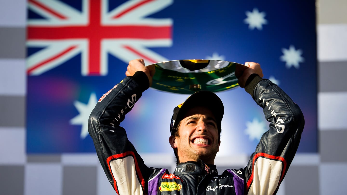 MELBOURNE, AUSTRALIA - MARCH 16: Daniel Ricciardo of Australia and Infiniti Red Bull Racing