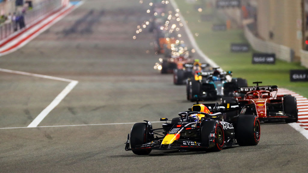 BAHRAIN, BAHRAIN - MARCH 02: Max Verstappen of the Netherlands driving the (1) Oracle Red Bull