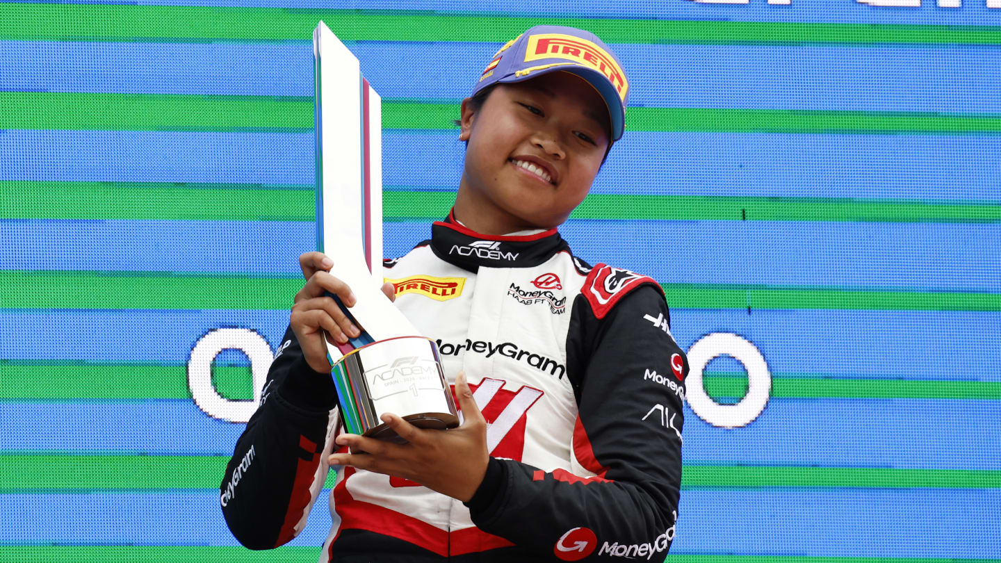 BARCELONA, SPAIN - JUNE 23: Race winner Chloe Chambers of United States and Campos Racing (14)