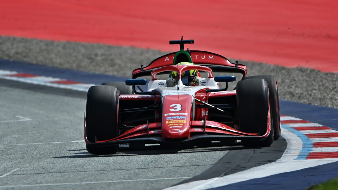 SPIELBERG, AUSTRIA - JUNE 28: Oliver Bearman of Great Britain and PREMA Racing (3) drives on track