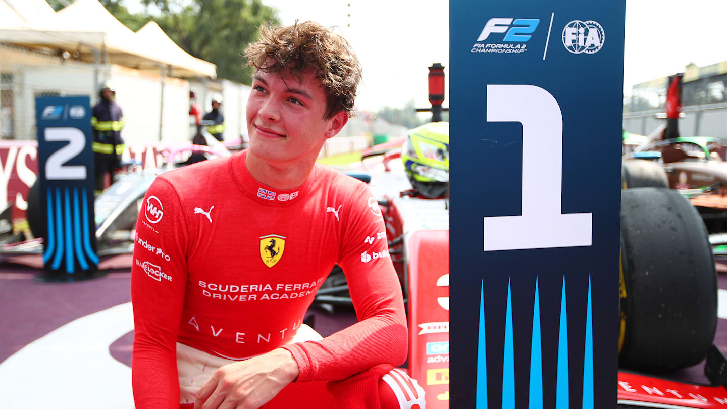 MONZA, ITALY - AUGUST 31: Race winner Oliver Bearman of Great Britain and PREMA Racing (3)