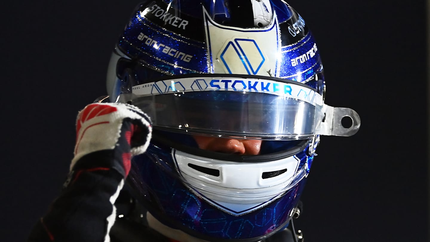 LUSAIL CITY, QATAR - NOVEMBER 29: Pole position qualifier Paul Aron of Estonia and Hitech