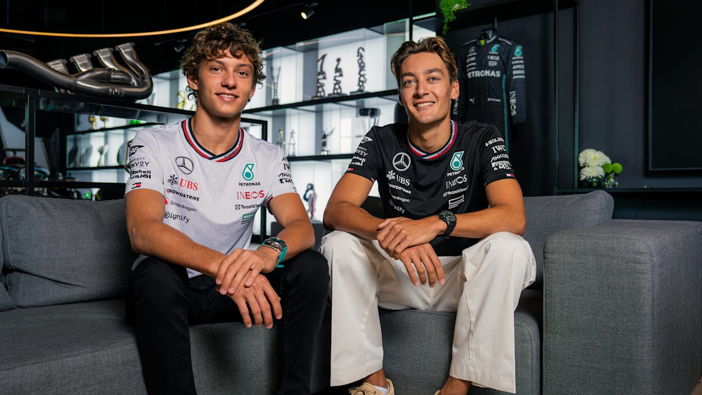 MONTE-CARLO, MONACO - MAY 23: George Russell of Great Britain and Mercedes attends the Drivers