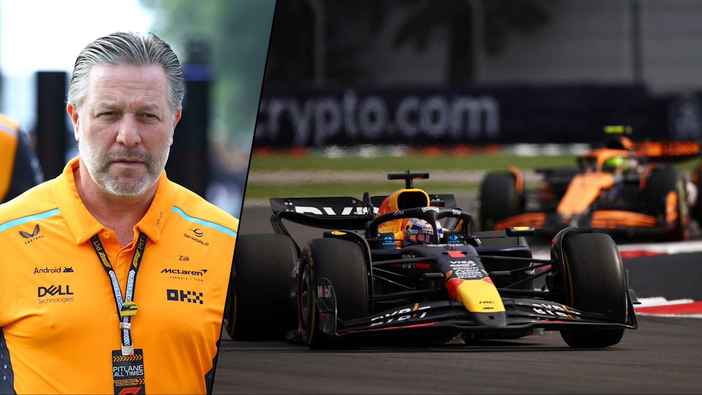 MEXICO CITY, MEXICO - OCTOBER 25: McLaren Chief Executive Officer Zak Brown walks in the Paddock