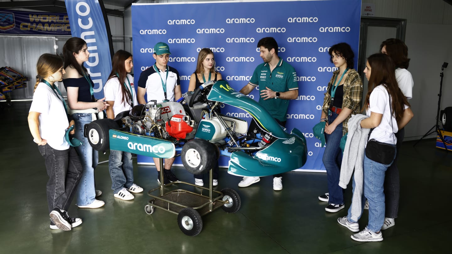 The students participated in various talks and workshops