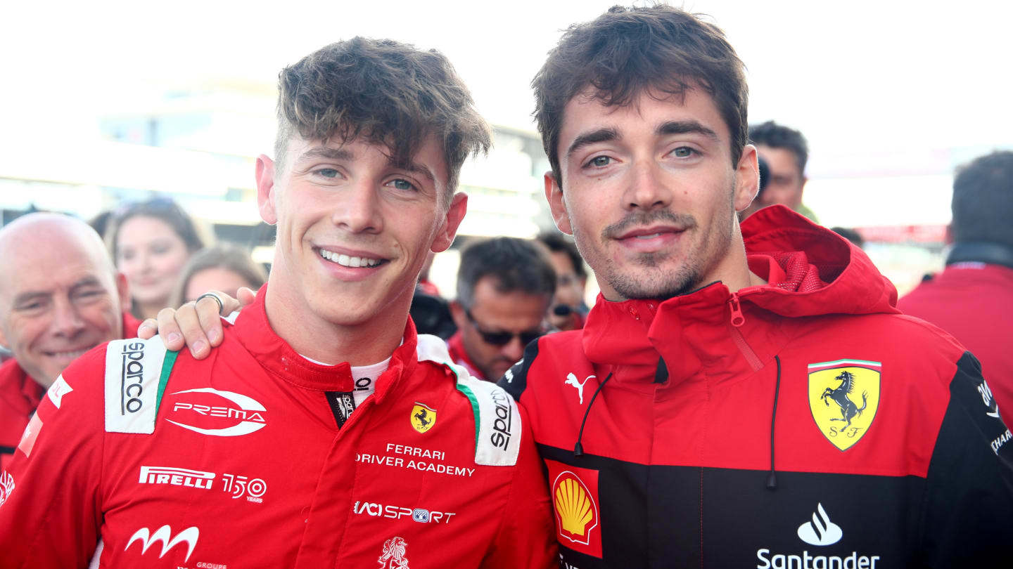 NORTHAMPTON, ENGLAND - JULY 03: Race winner Arthur Leclerc of Monaco and Prema Racing (4)