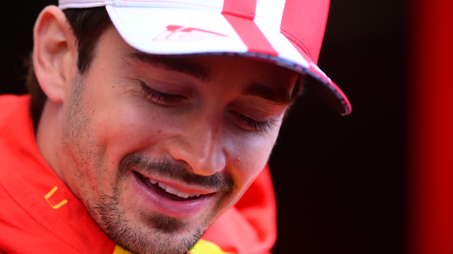 MONTE-CARLO, MONACO - MAY 24: Charles Leclerc of Monaco and Ferrari prepares to drive in the garage
