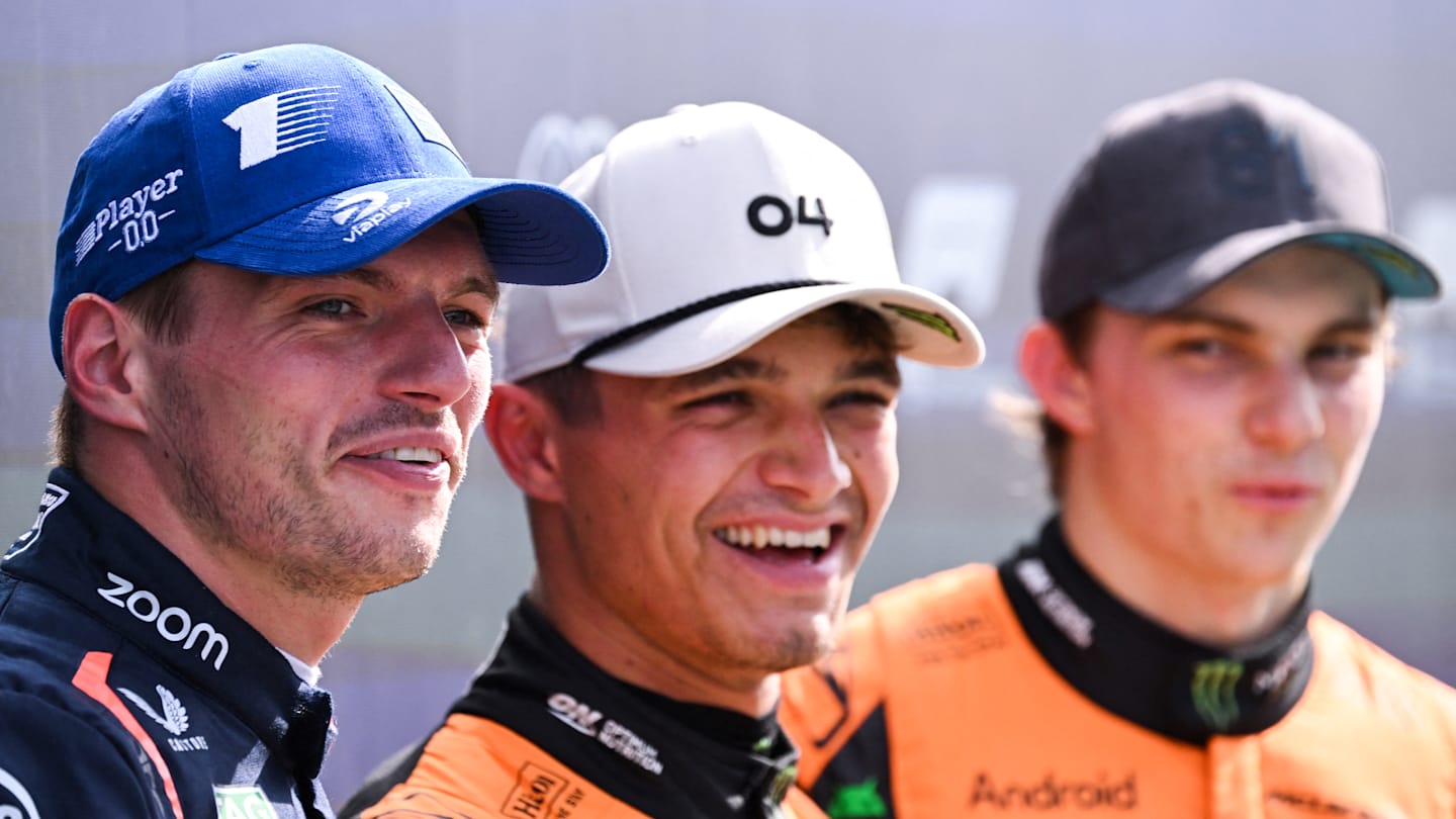 ZANDVOORT, NETHERLANDS - AUGUST 24: Lando Norris of Great Britain driving the (4) McLaren MCL38