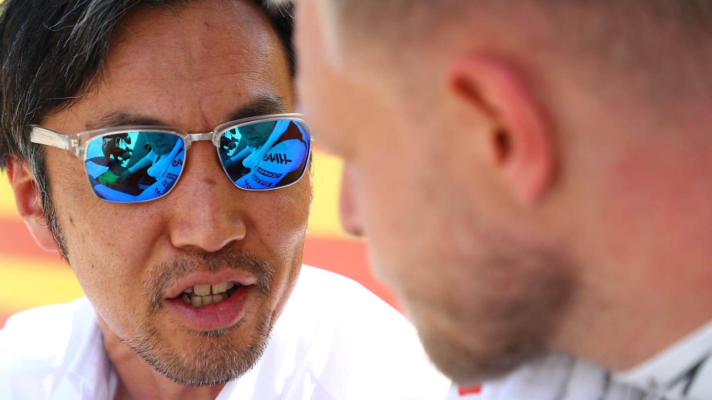 MONTREAL, QUEBEC - JUNE 07: Haas F1 Team Principal Ayao Komatsu attends the Team Principals Press Conferencek during practice ahead of the F1 Grand Prix of Canada at Circuit Gilles Villeneuve. (Photo by Bryn Lennon/Getty Images)