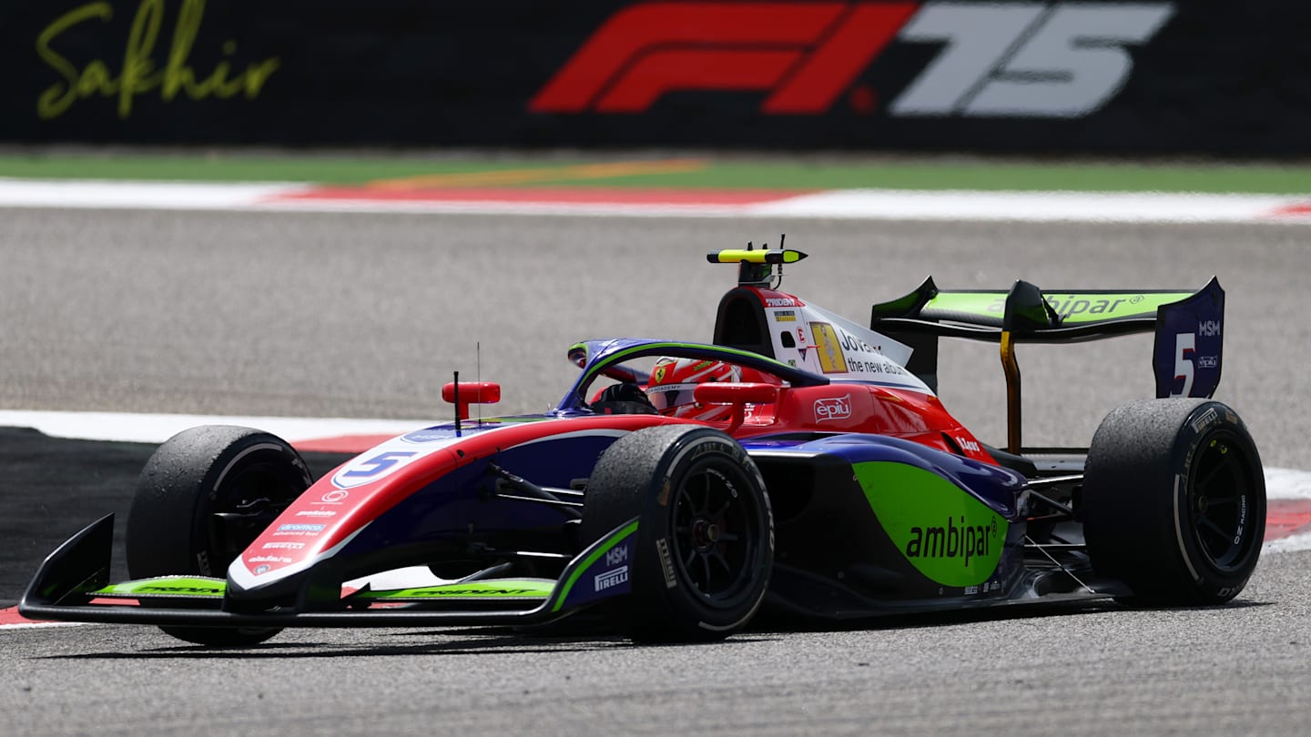 BAHRAIN, BAHRAIN - APRIL 13: Rafael Camara of Brazil and Trident (5) on track during the Round 2