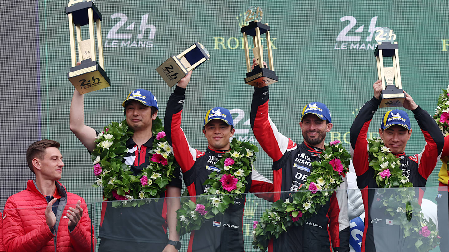 CIRCUIT DE LA SARTHE, FRANCE - JUNE 16: #7 TOYOTA GAZOO RACING Toyota GR010 - Hybrid Hypercar of