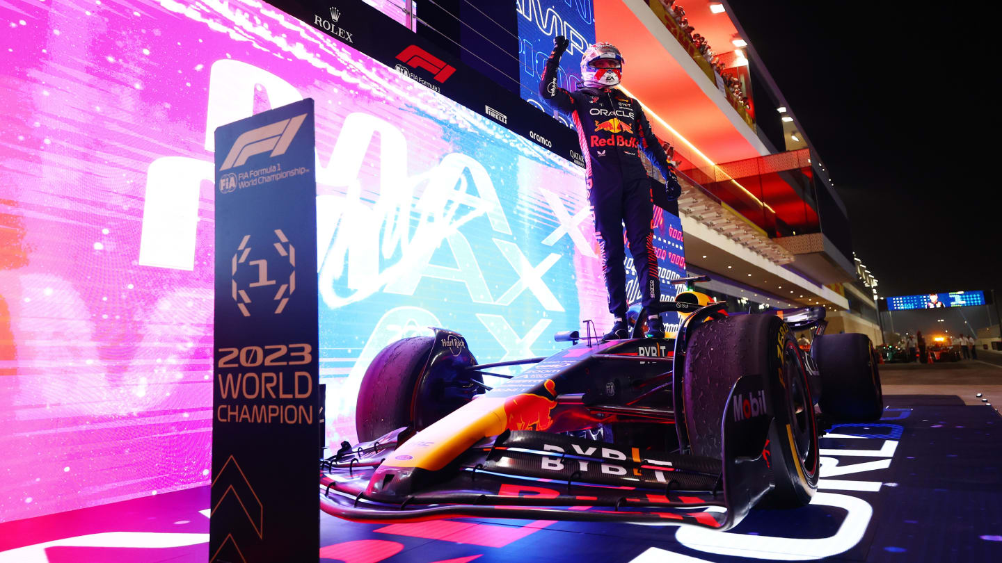 LUSAIL CITY, QATAR - OCTOBER 07: 2023 F1 World Drivers Champion Max Verstappen of the Netherlands