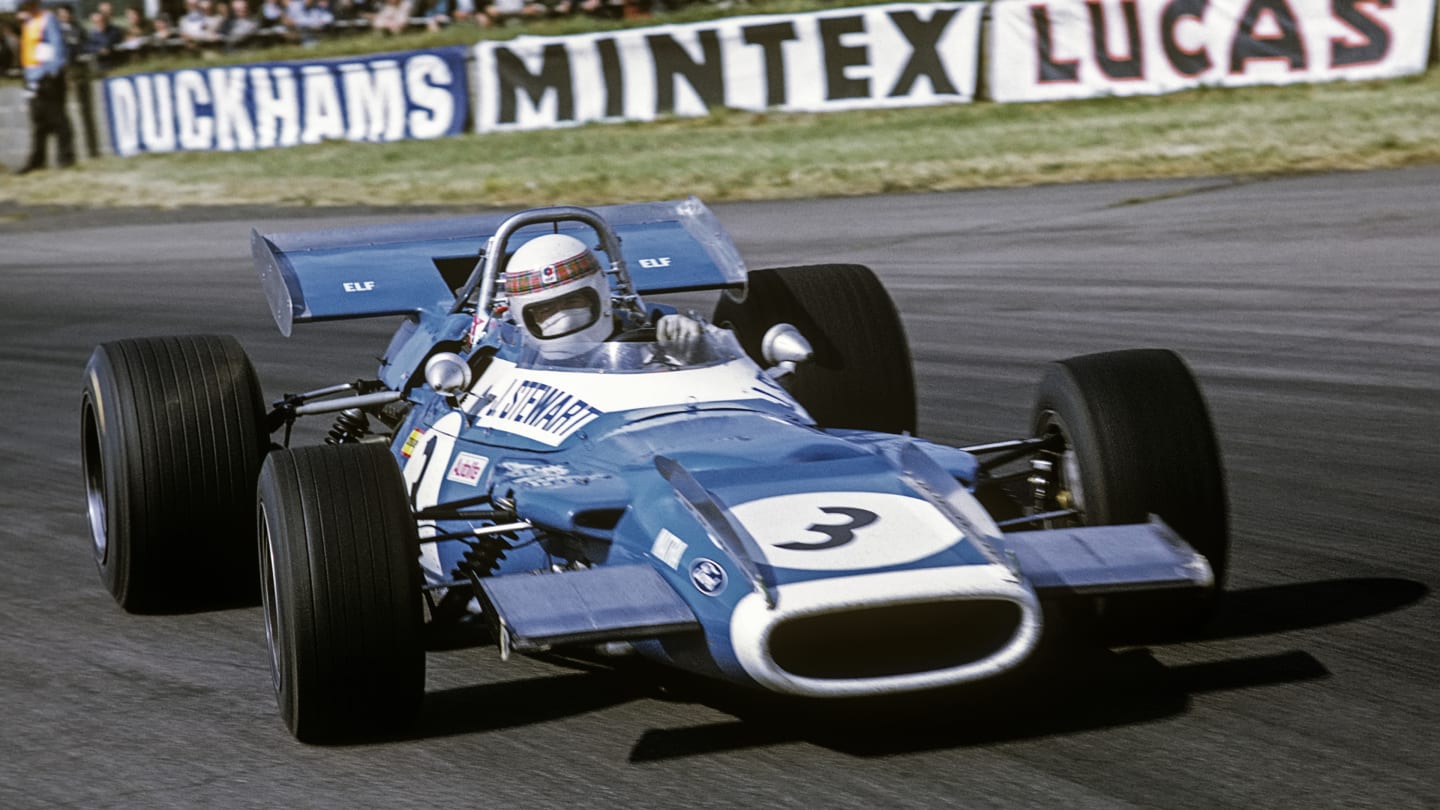 Jackie Stewart, Matra-Ford MS80, Grand Prix of Great Britain, Silverstone Circuit, 19 July 1969.
