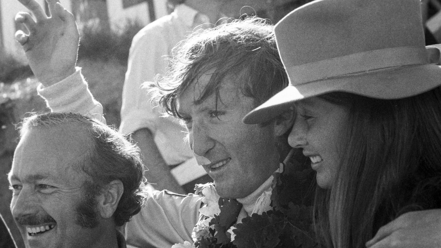 Jochen Rindt, Colin Chapman, Nina Rindt, Grand Prix of France, Charade Circuit, 05 July 1970.