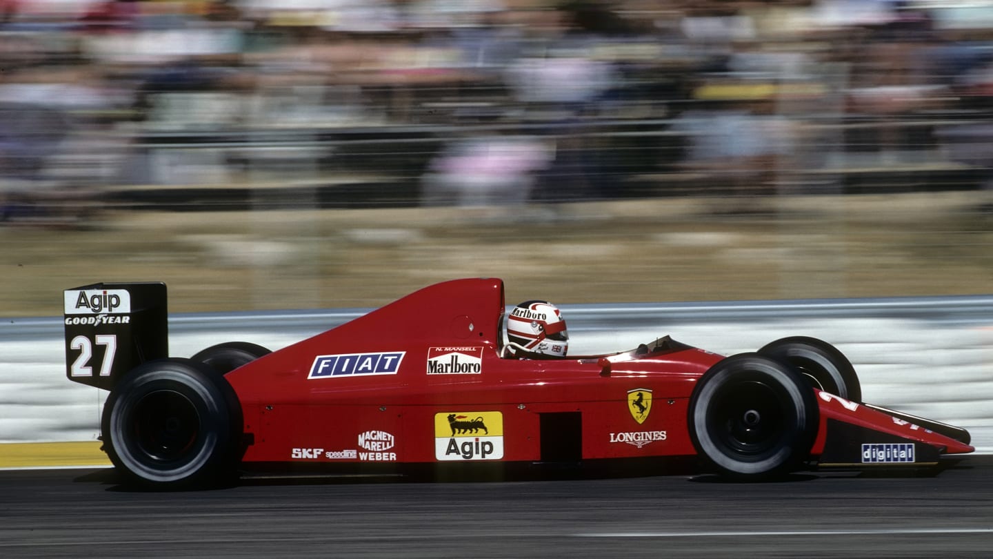 Nigel Mansell, Ferrari 640, Grand Prix of France, Circuit Paul Ricard, 09 July 1989. (Photo by