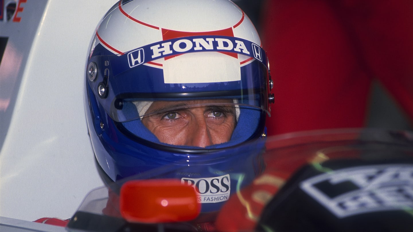 Alain Prost, British Grand Prix, Silverstone, Northamptonshire, 1989. Prost focuses on the job at