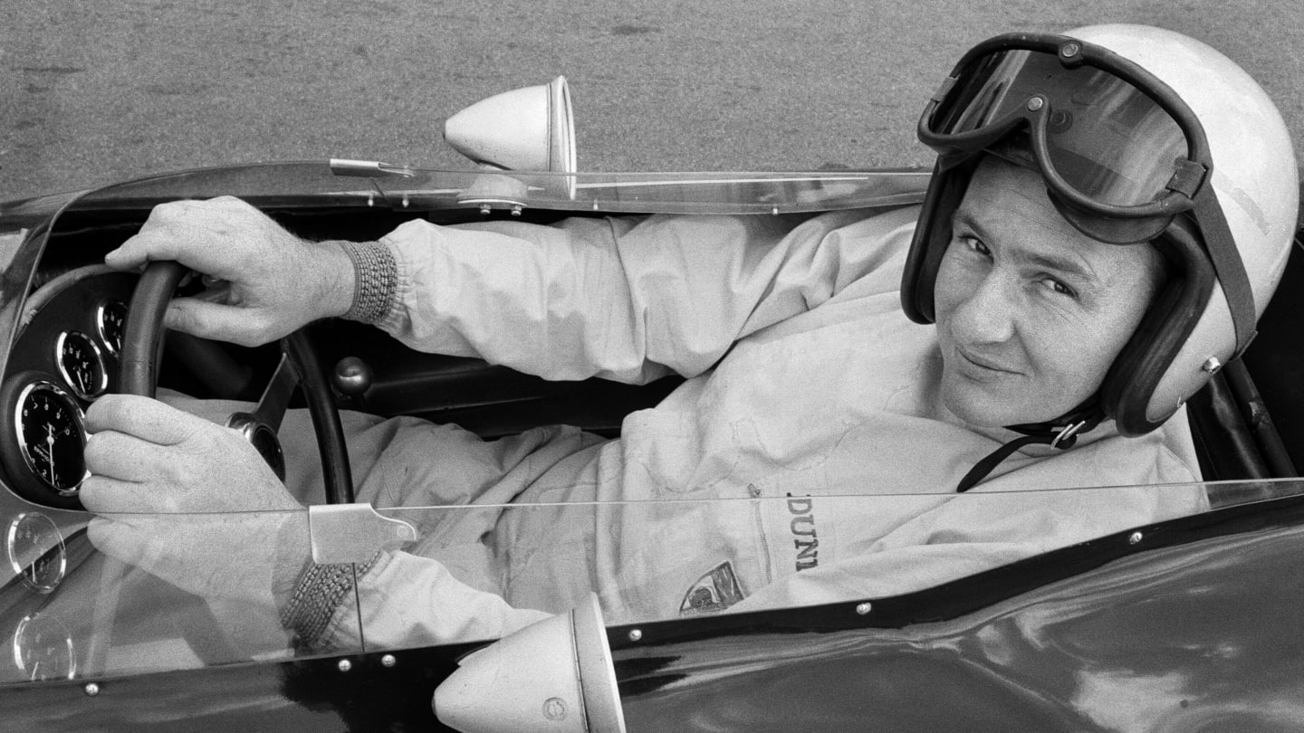 Practice session for the 1963 British Grand Prix Formula One race at Silverstone, Northamptonshire.