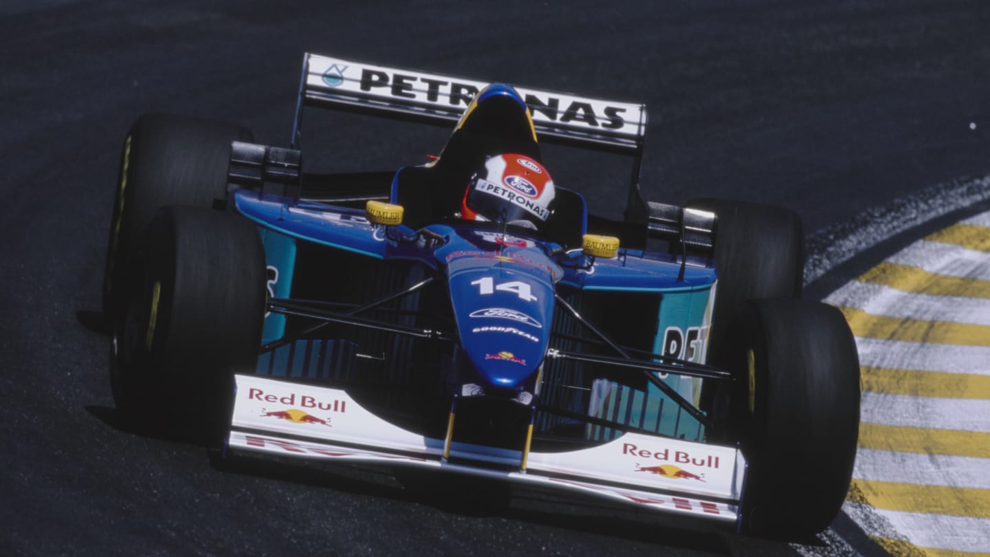 Johnny Herbert of Great Britain drives the #14 Red Bull Sauber Ford Sauber C15 Ford Zetec-R V10