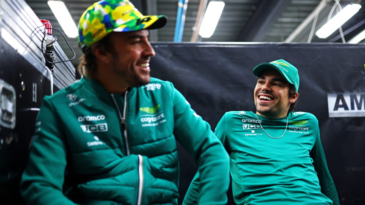 SAO PAULO, BRAZIL - NOVEMBER 05: Lance Stroll of Canada and Aston Martin F1 Team and Fernando