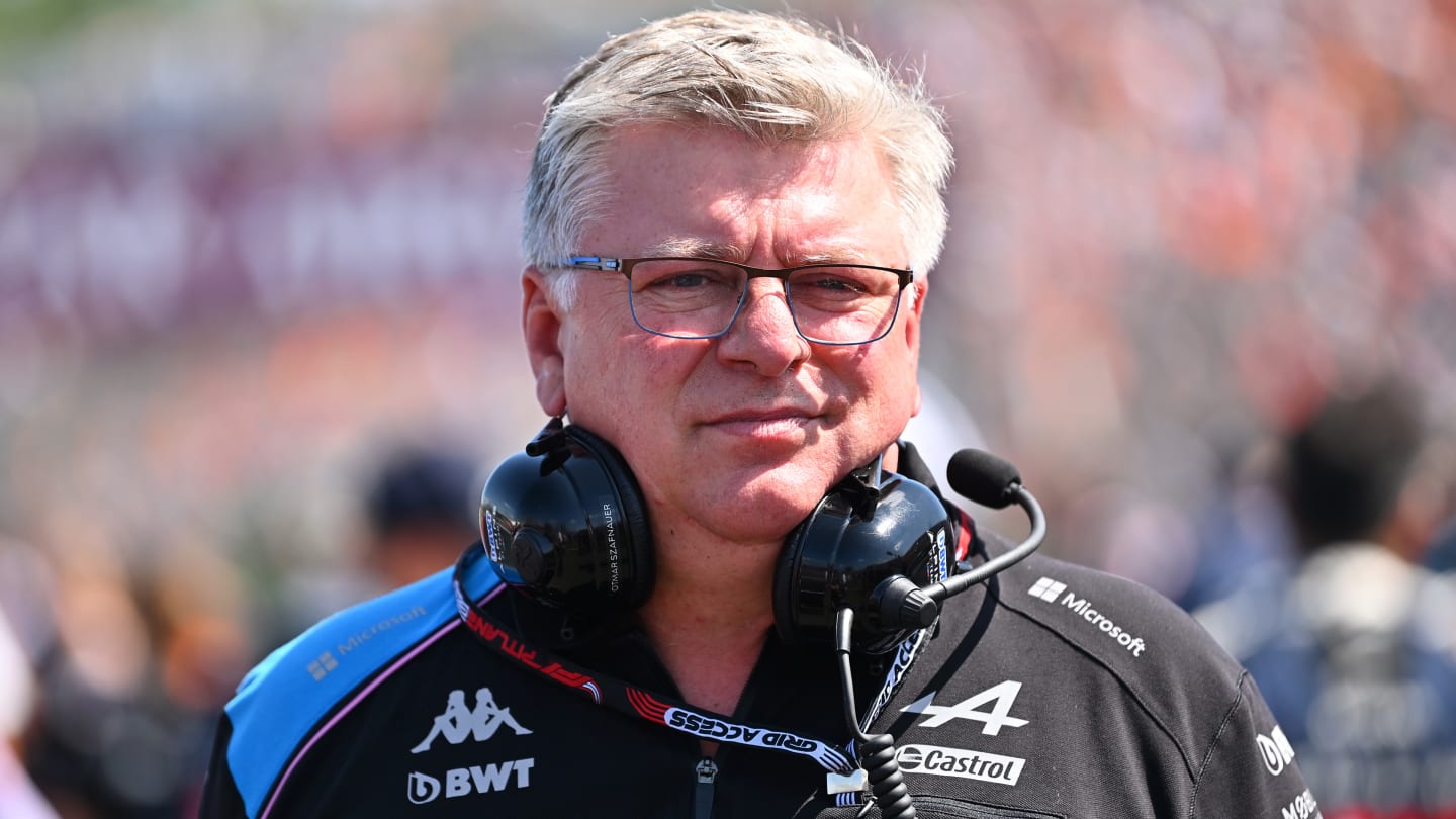 BUDAPEST, HUNGARY - JULY 23: Otmar Szafnauer, Team Principal of Alpine F1 reacts on the grid prior