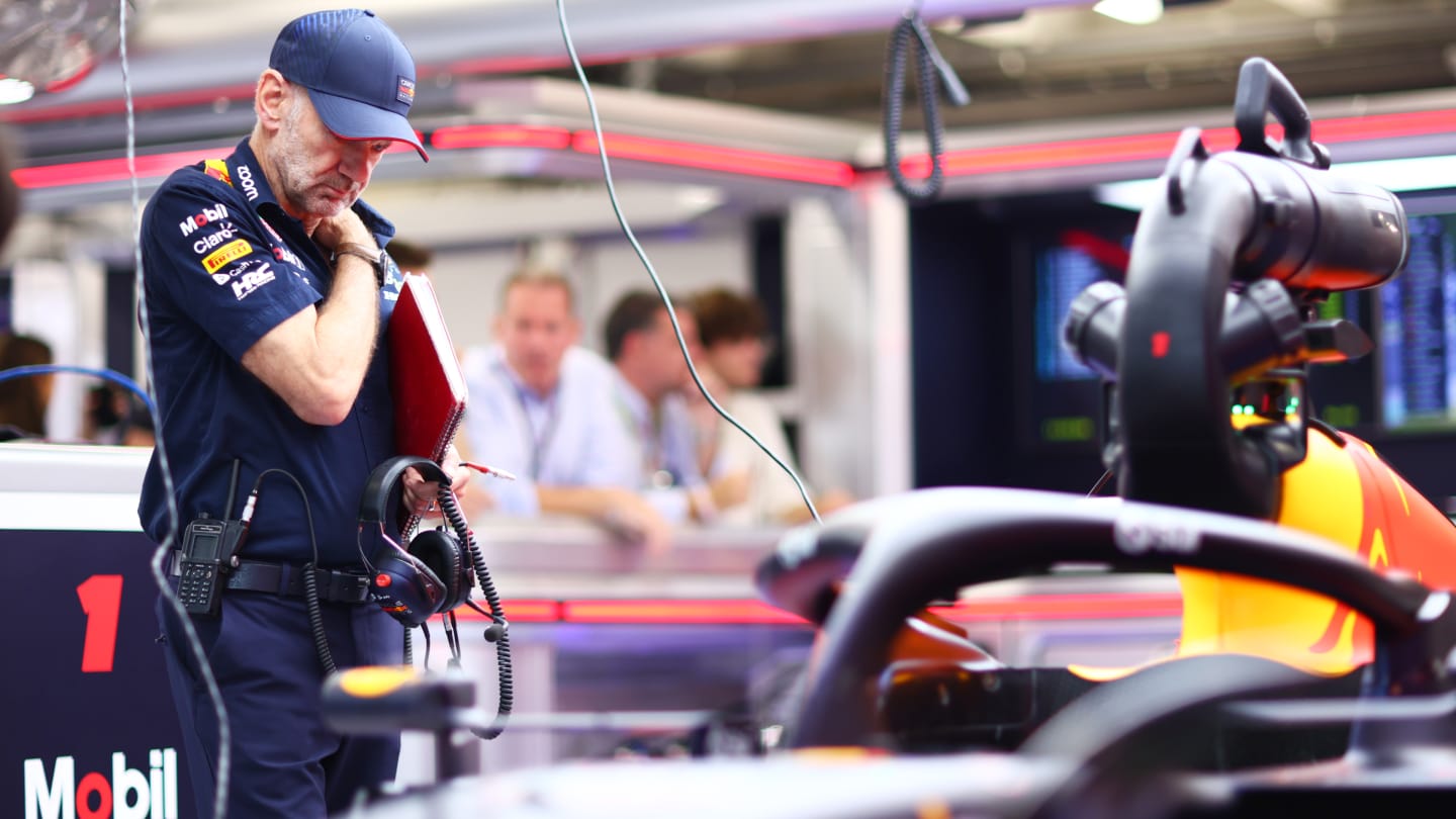 BUDAPEST, HUNGARY - JULY 21: Adrian Newey, the Chief Technical Officer of Red Bull Racing looks on