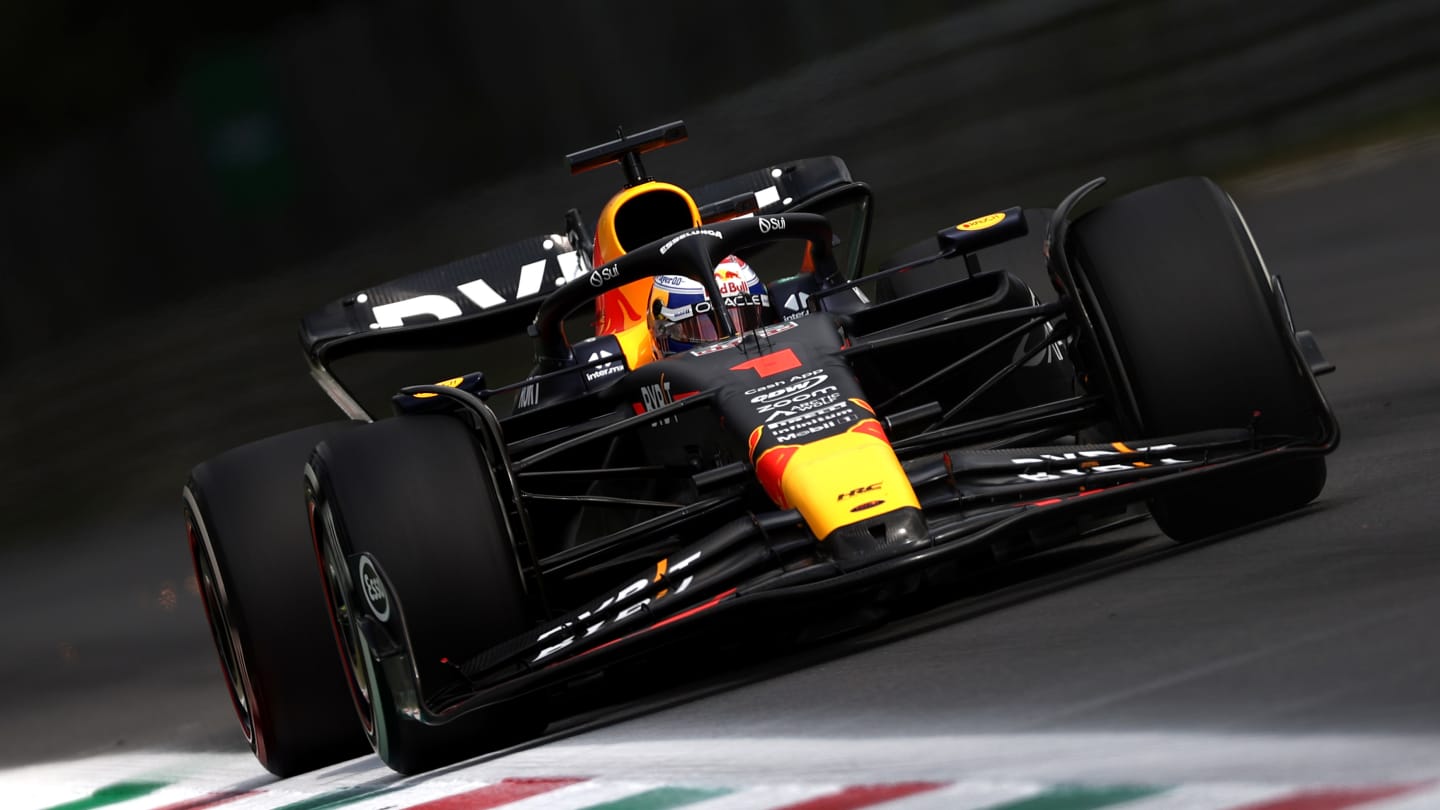 MONZA, ITALY - SEPTEMBER 01: Max Verstappen of the Netherlands driving the (1) Oracle Red Bull
