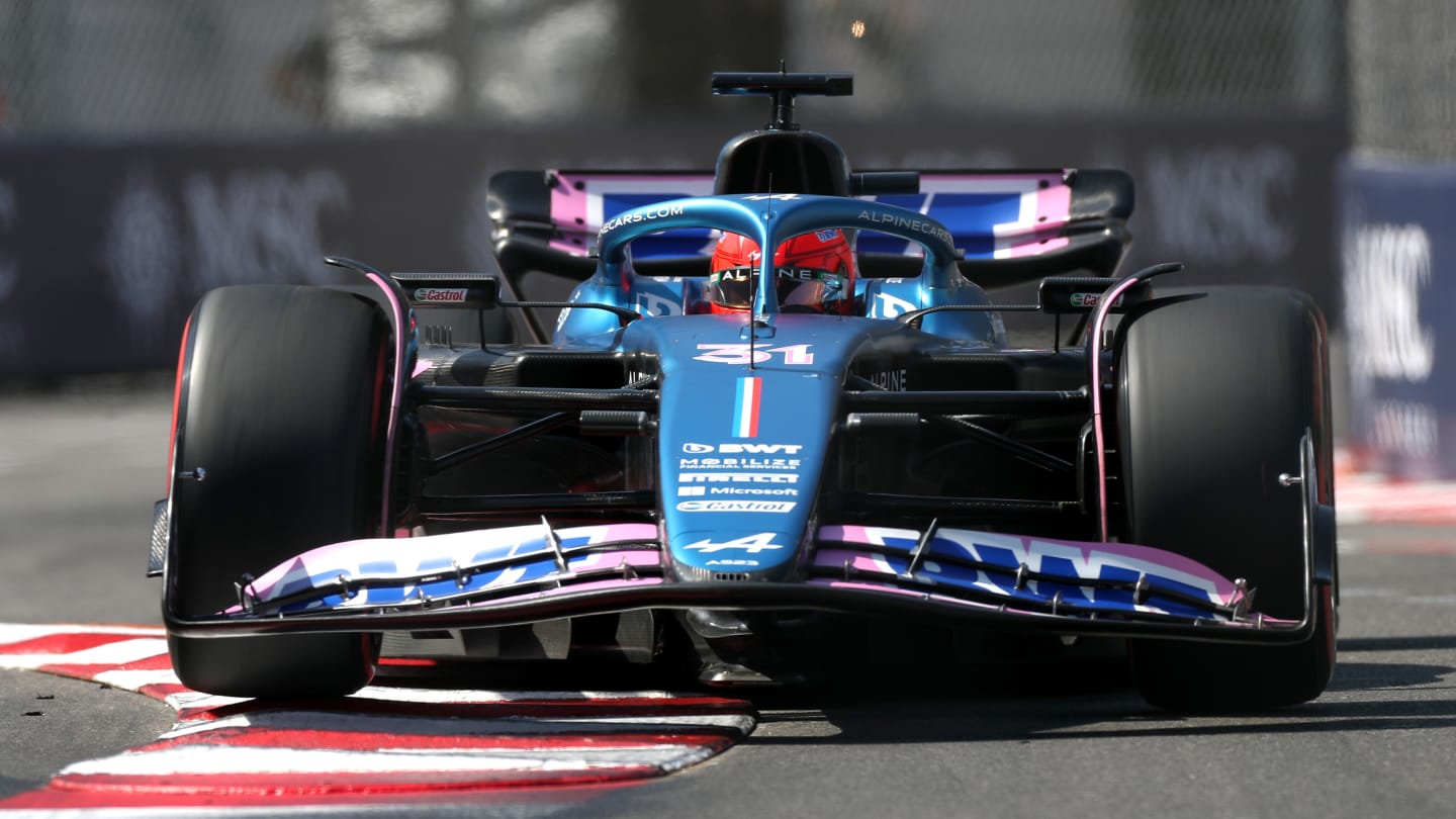 MONTE-CARLO, MONACO - MAY 27: Esteban Ocon of France driving the (31) Alpine F1 A523 Renault on