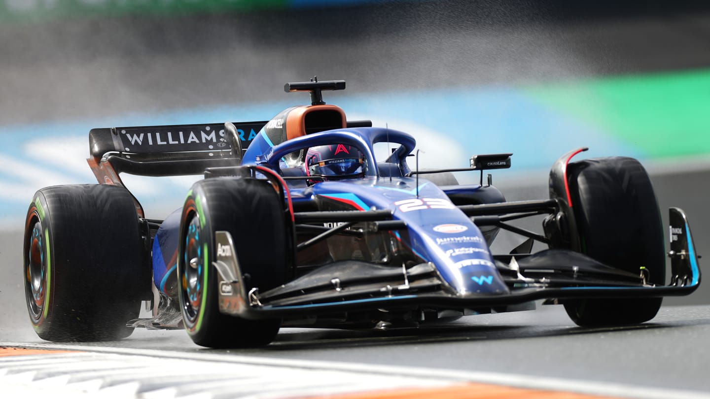 ZANDVOORT, NETHERLANDS - AUGUST 27: Alexander Albon of Thailand and Williams prepares to drive on