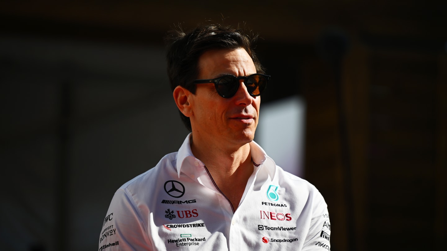 AUSTIN, TEXAS - OCTOBER 20: Mercedes GP Executive Director Toto Wolff walks in the Paddock prior to