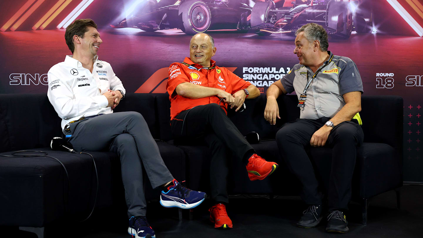SINGAPORE, SINGAPORE - SEPTEMBER 20: James Vowles, Team Principal of Williams, Ferrari Team