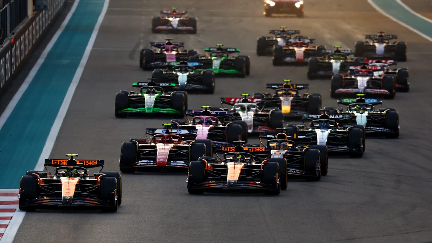 ABU DHABI, UNITED ARAB EMIRATES - DECEMBER 08: Lando Norris of Great Britain driving the (4)