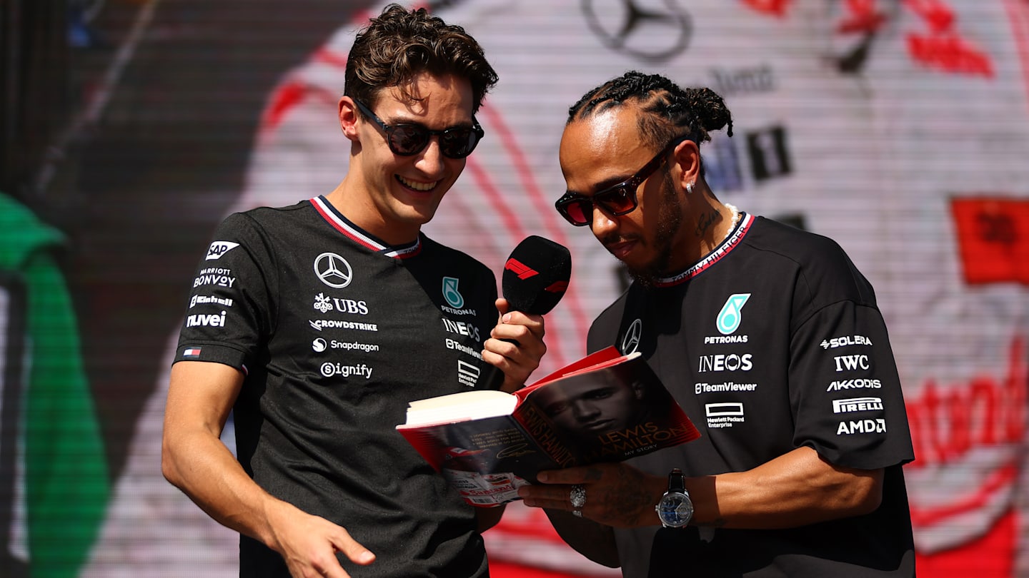 ABU DHABI, UNITED ARAB EMIRATES - DECEMBER 07: Lewis Hamilton of Great Britain and Mercedes and