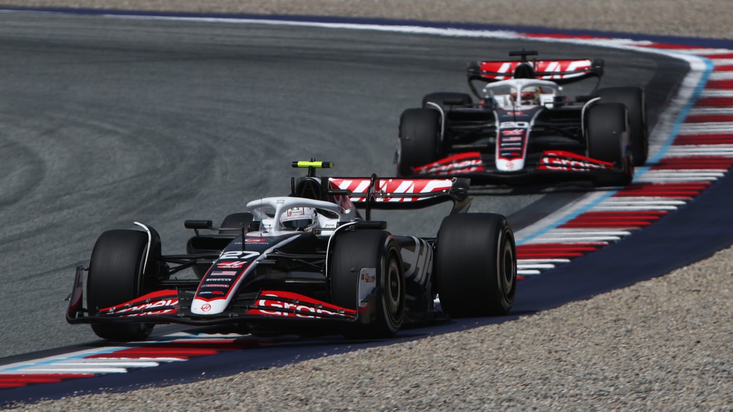 SPIELBERG, AUSTRIA - JUNE 30: Nico Hulkenberg of Germany driving the (27) Haas F1 VF-24 Ferrari