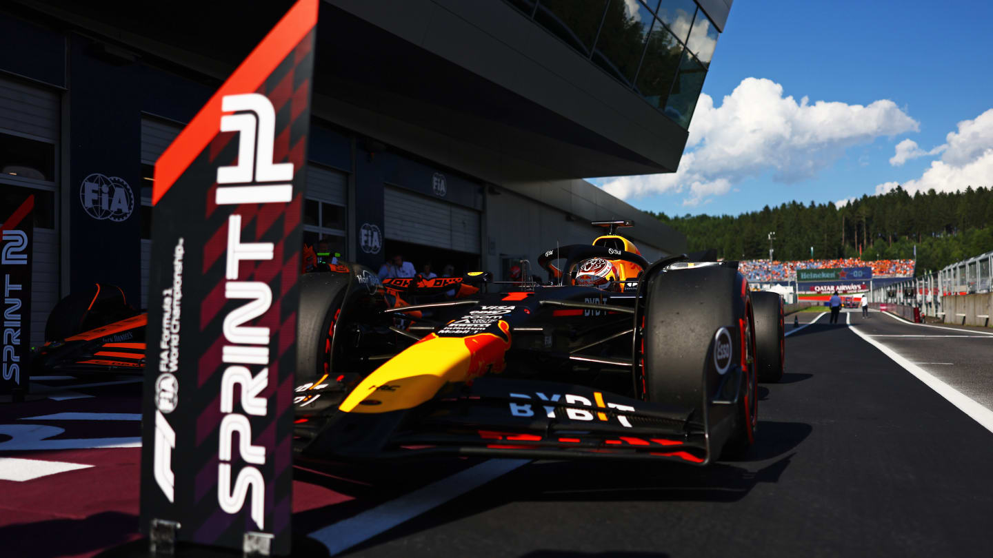 SPIELBERG, AUSTRIA - JUNE 28: Max Verstappen of the Netherlands driving the (1) Oracle Red Bull