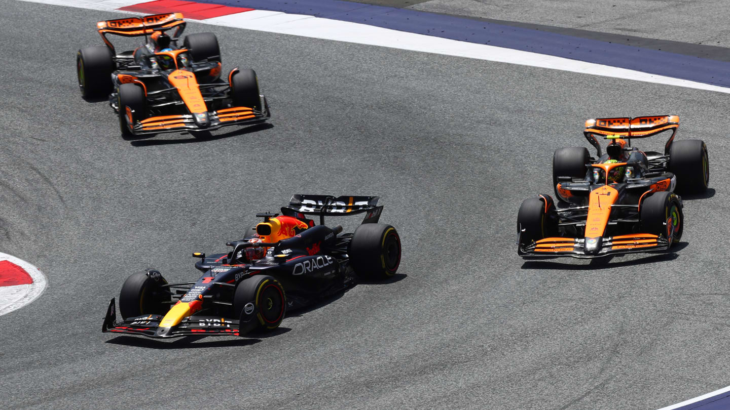 SPIELBERG, AUSTRIA - JUNE 29: Max Verstappen of the Netherlands driving the (1) Oracle Red Bull