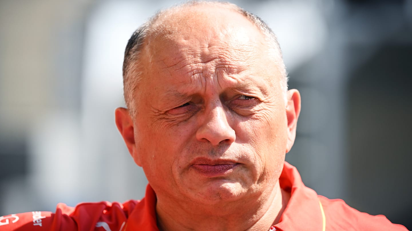 BAKU, AZERBAIJAN - SEPTEMBER 12: Ferrari Team Principal Frederic Vasseur looks on in the Paddock