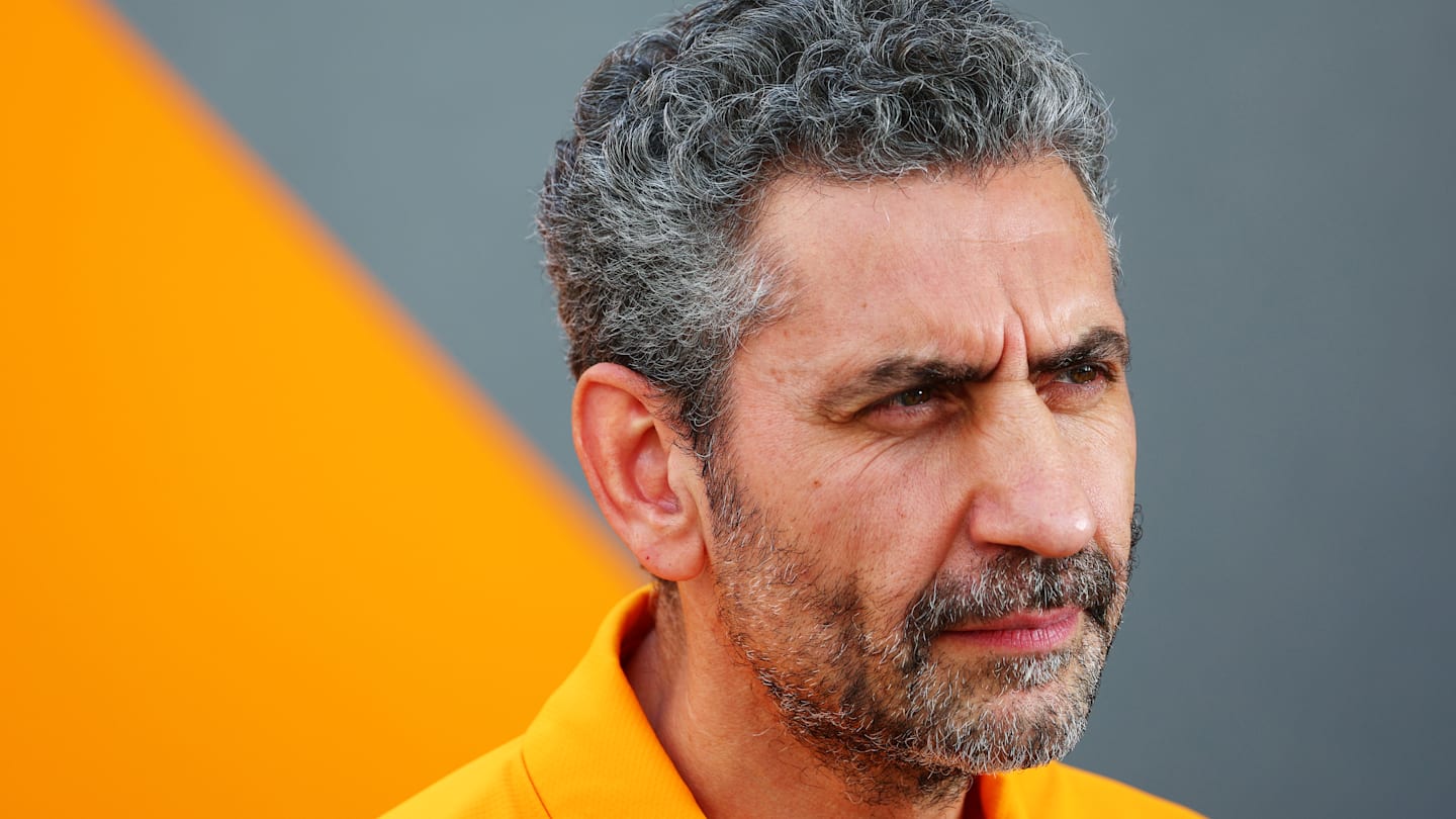 BAKU, AZERBAIJAN - SEPTEMBER 12: McLaren Team Principal Andrea Stella looks on in the Paddock