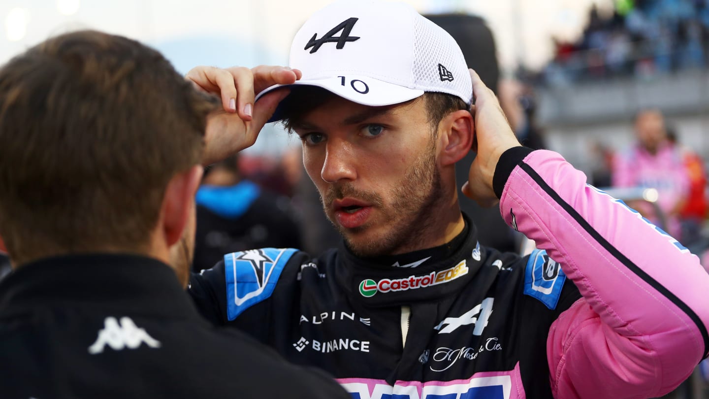 BAHRAIN, BAHRAIN - MARCH 02: Pierre Gasly of France and Alpine F1 prepares to drive on the grid