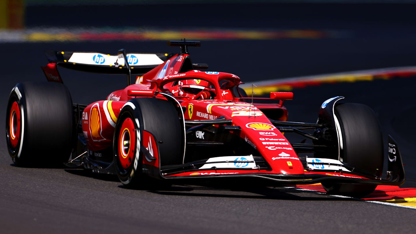 SPA, BELGIUM - JULY 28: Charles Leclerc of Monaco driving the (16) Ferrari SF-24 on track during