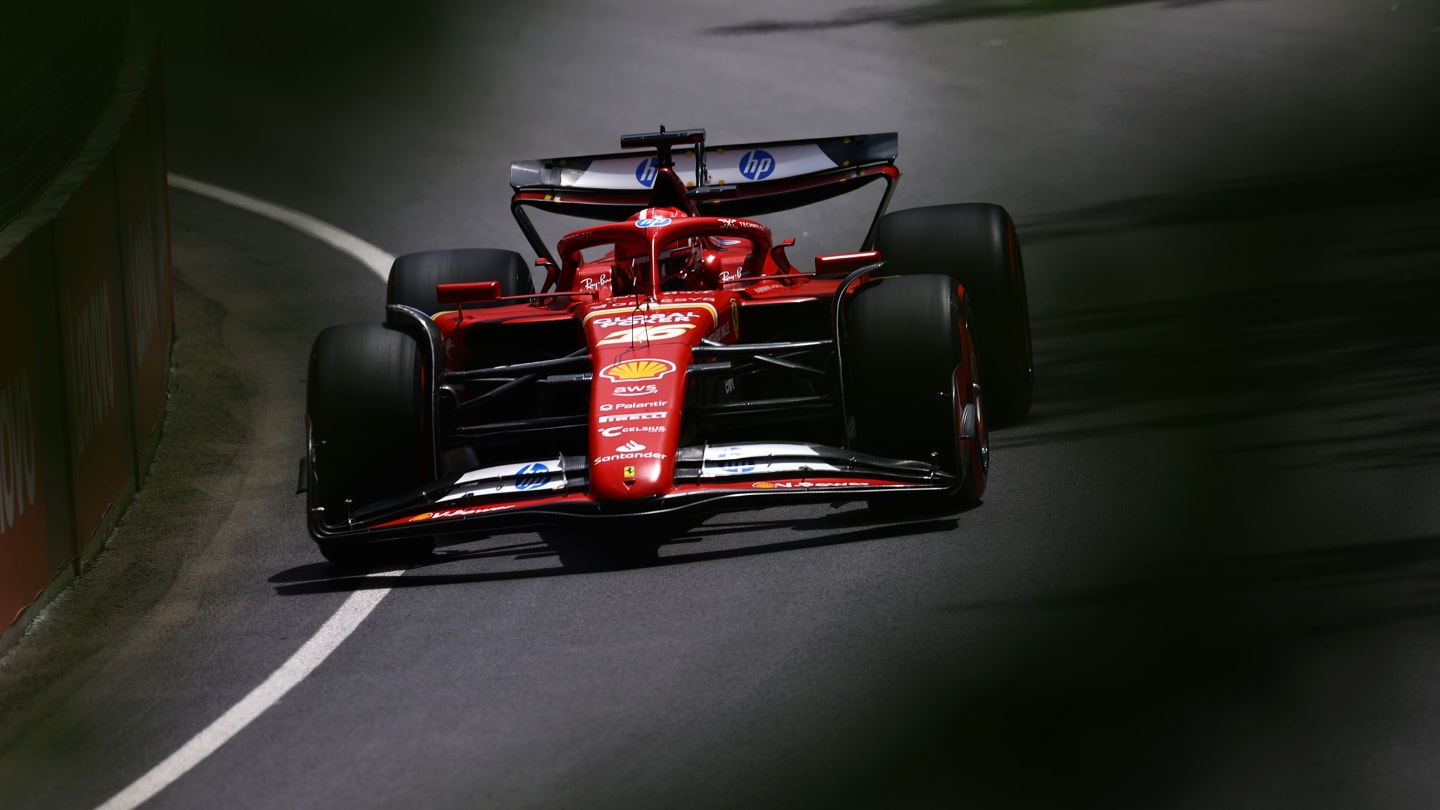 MONTREAL, QUEBEC - JUNE 08: Charles Leclerc of Monaco driving the (16) Ferrari SF-24 on track